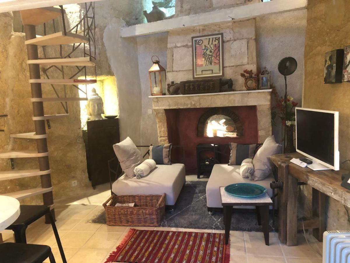 Troglodyte Loft 2 Daire Thoré-la-Rochette Dış mekan fotoğraf